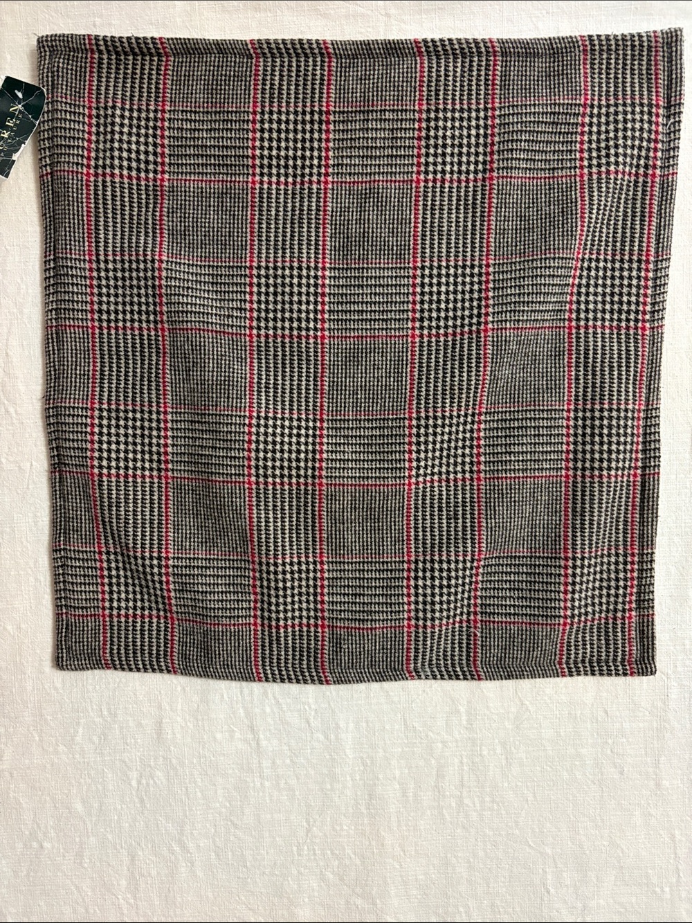 Lauren Ralph Lauren Plaid pillow cover 22” x 22” NWT